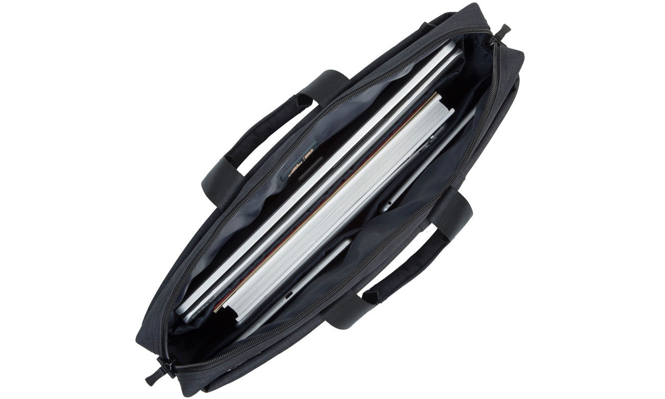 RIVACASE Biscayne 8355 schwarz Innenraum und Fächer