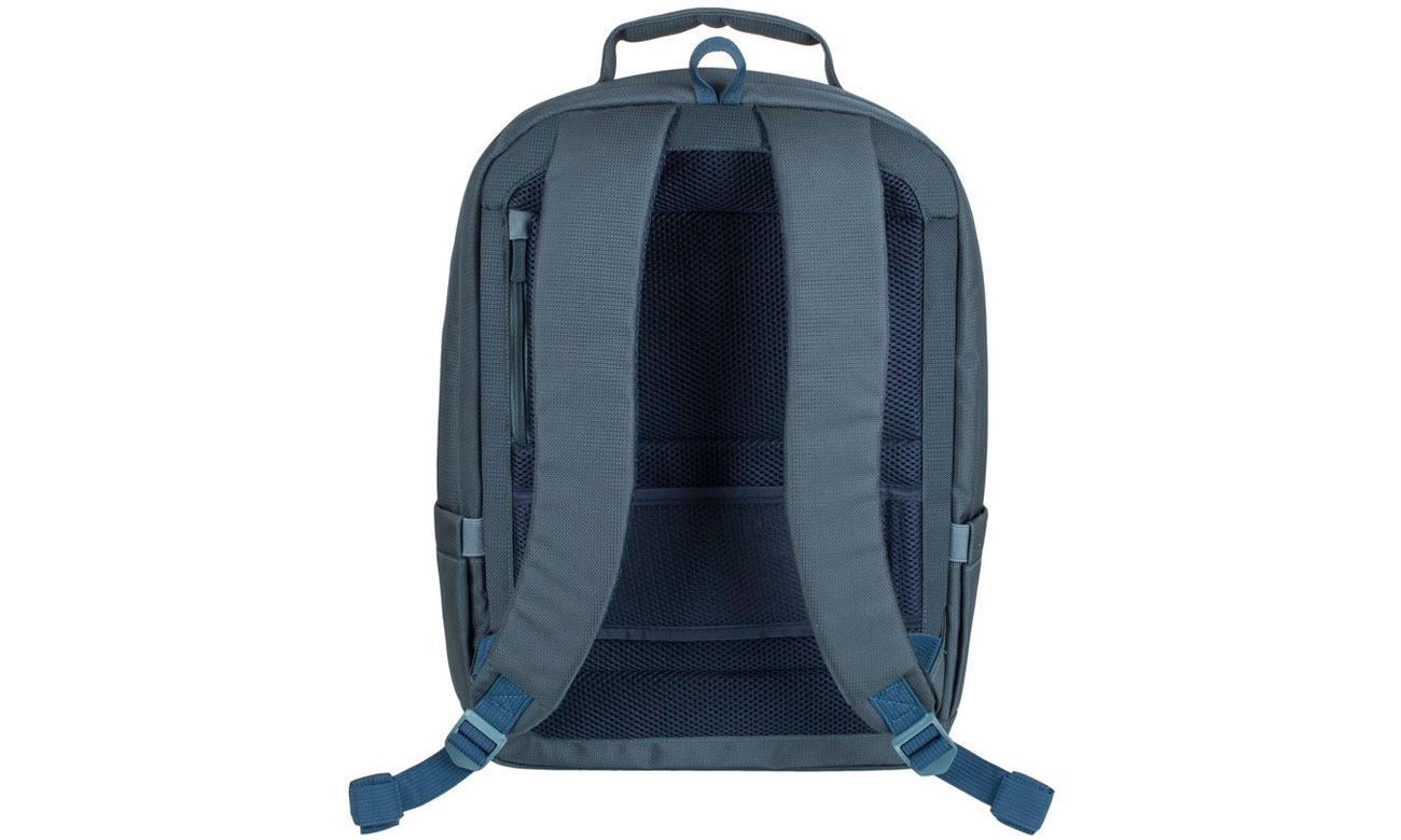 RIVACASE Tegel 8460 17.3 marineblau Schultergurte und Griffe