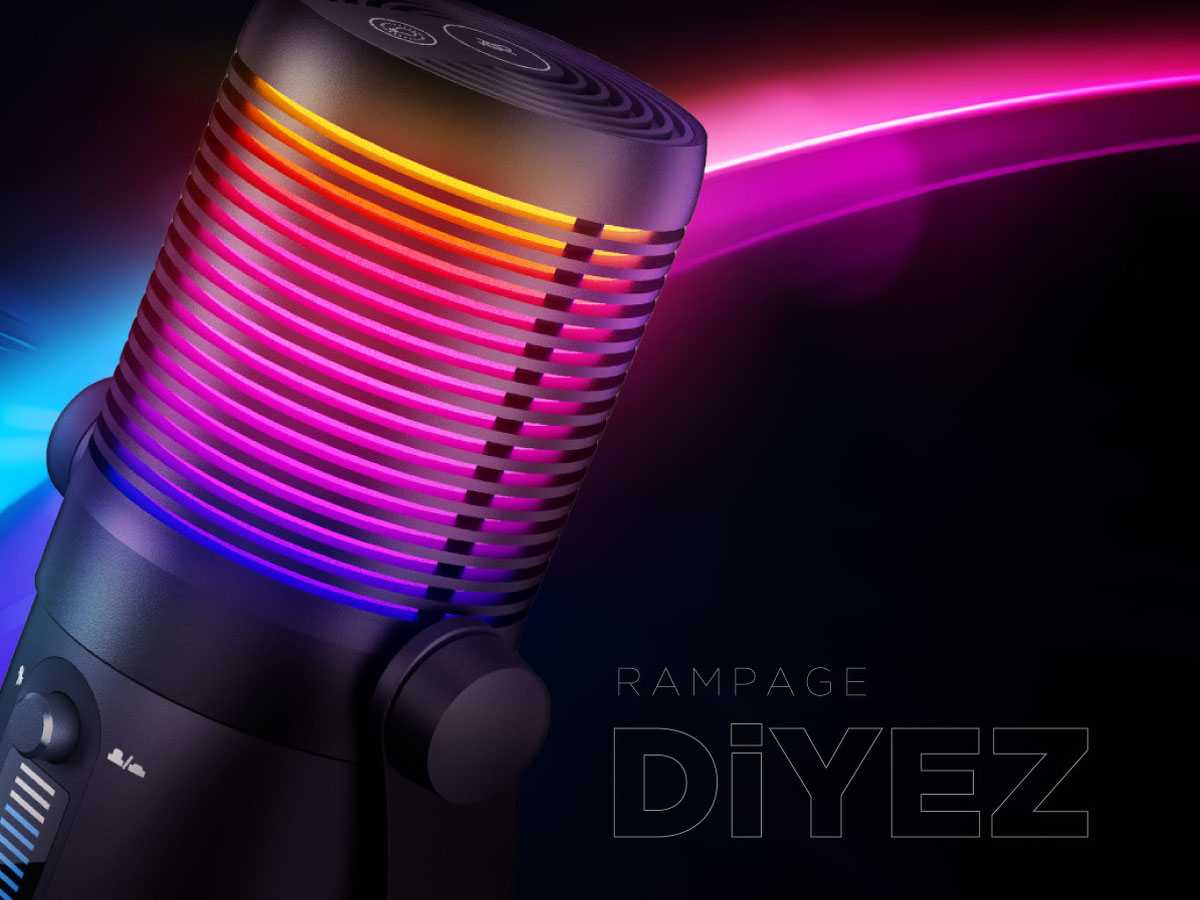 Rampage Diyez RGB Gaming-Mikrofon Schwarz - Grafik