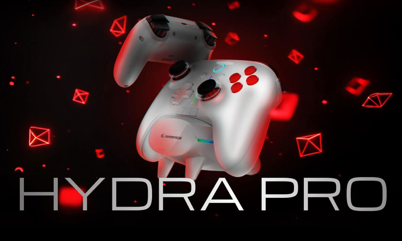 Rampage Hydra Pro Wireless White Controller – Lifestyle-Grafik