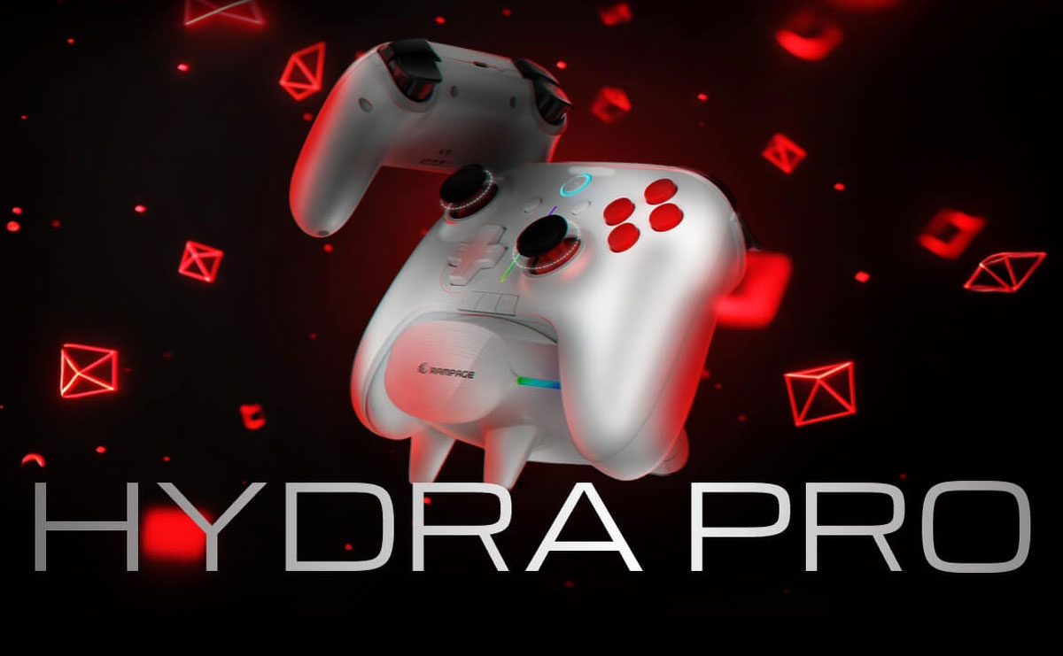 Rampage Hydra Pro Wireless White Controller – Lifestyle-Grafik