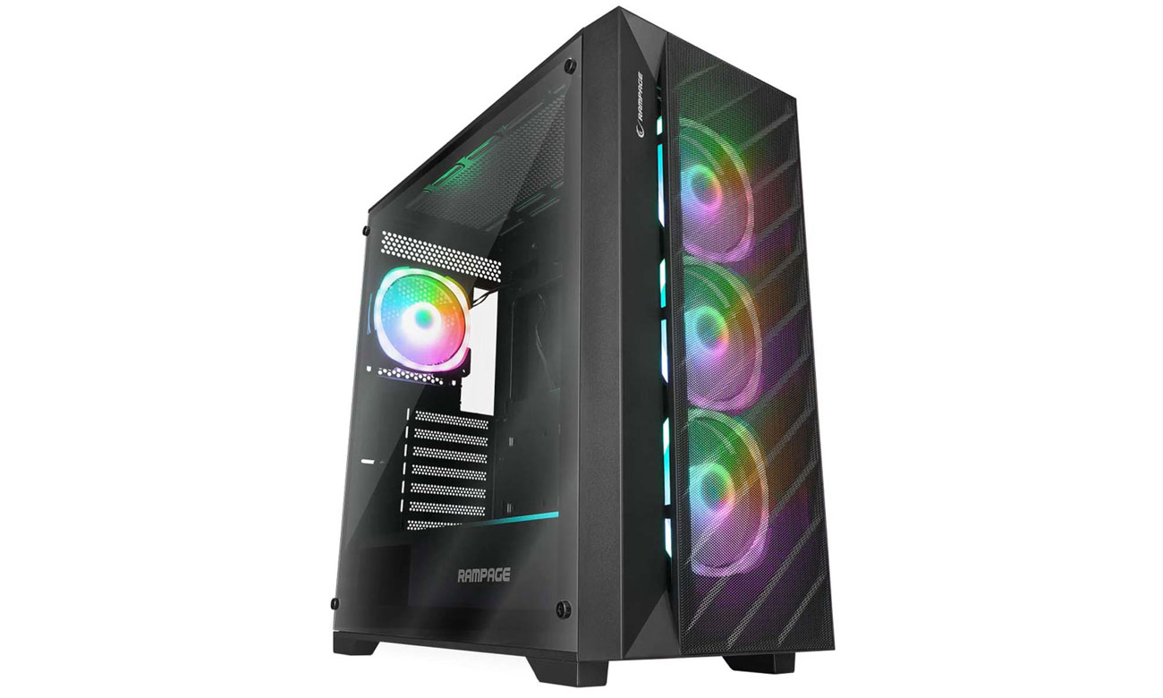 Rampage Prime Mesh ARGB Black Gehäuse