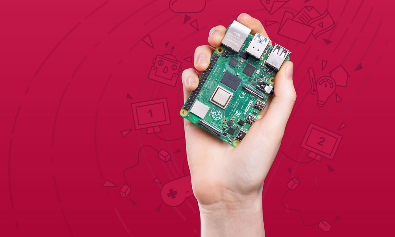 Raspberry Pi 4 Modell B Computer