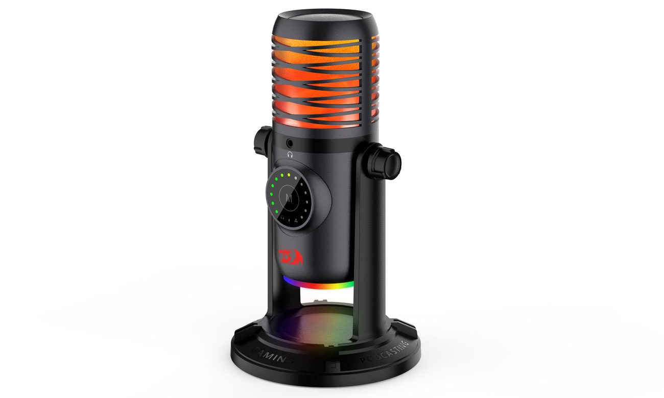 Mikrofon Redragon GM306 Stellaris - Ansicht von vorne im Winkel