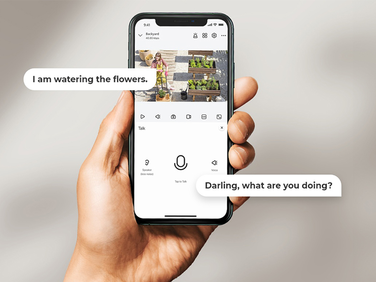 Intelligente Außen-Schwenkkamera Reolink Argus B420 - Lifestyle-Grafik