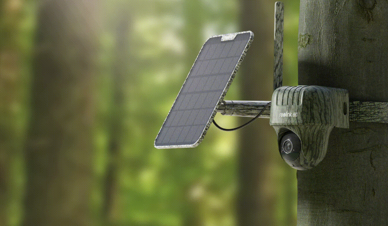 Intelligente drehbare Außenkamera Reolink 4G G450 + Panel