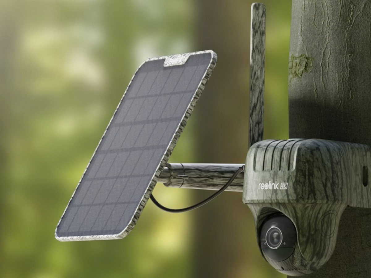 Intelligente drehbare Außenkamera Reolink 4G G450 + Panel - Lifestyle-Grafik