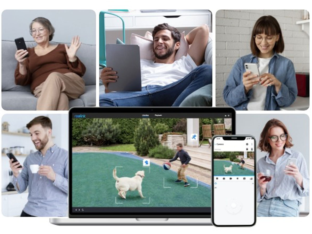 Kamera im Außenbereich Reolink P344 (PoE) - Lifestyle-Grafik