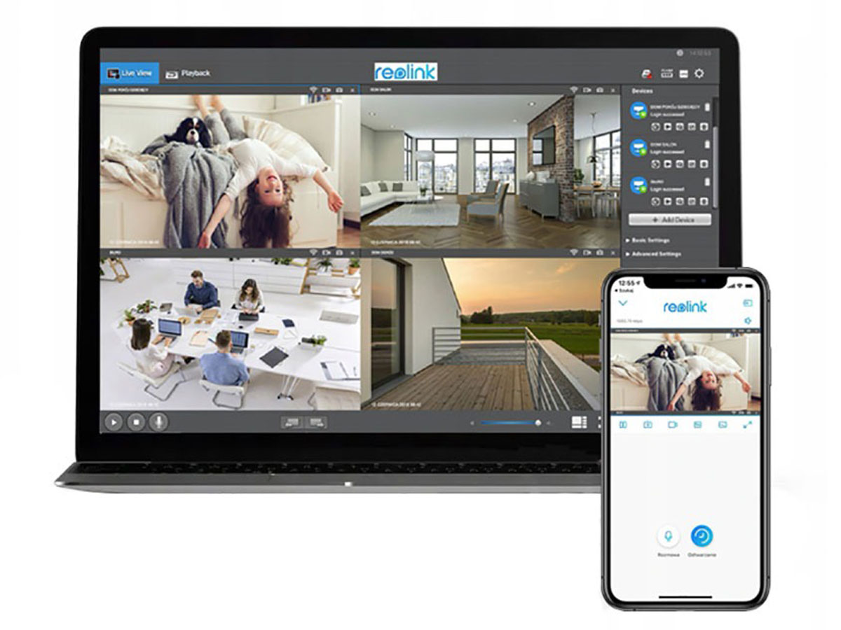 Kamera im Außenbereich Reolink P840 (PoE) - Lifestyle-Grafik
