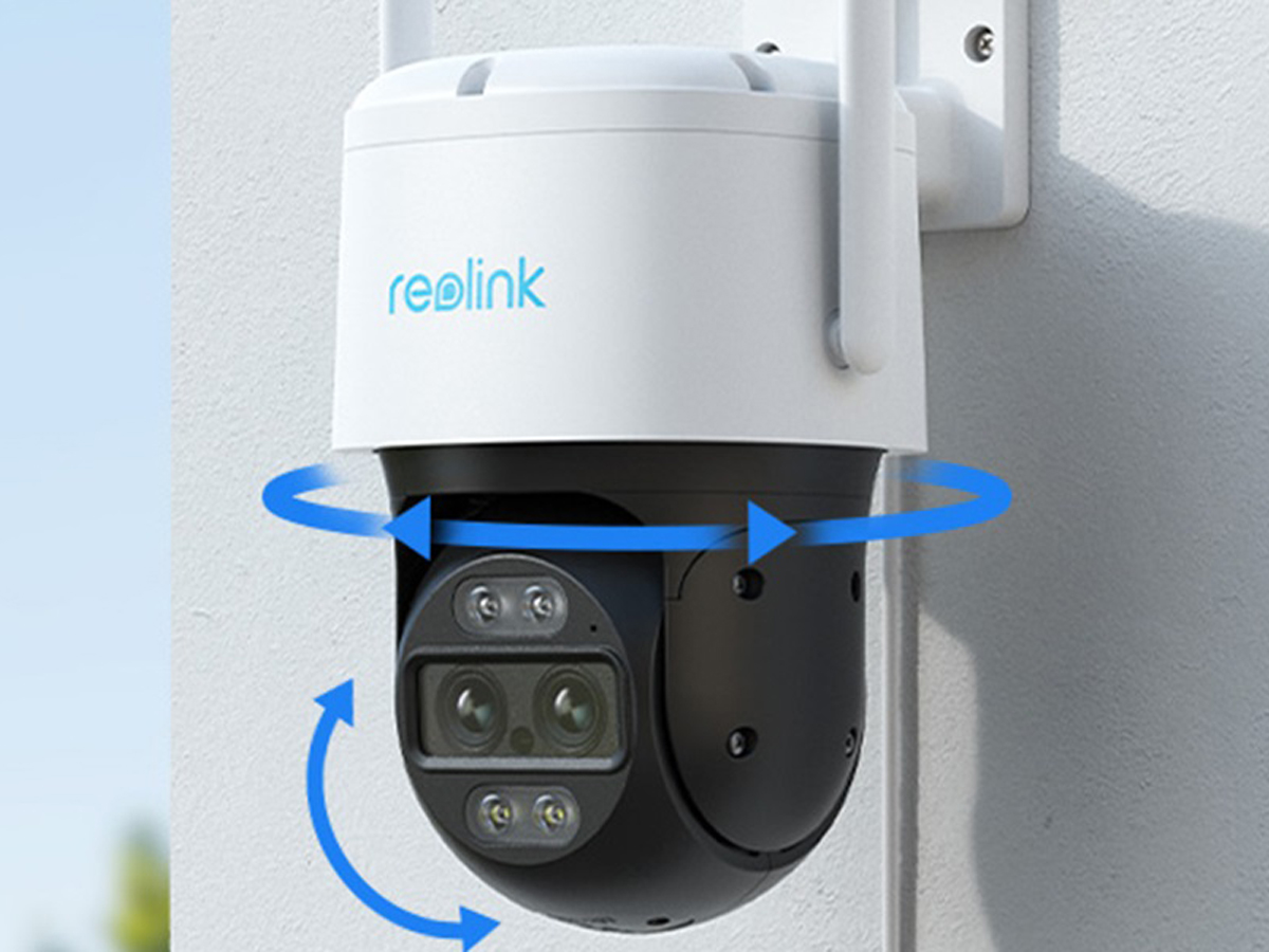 Intelligente Außen-Schwenkkamera Reolink TrackMix W760  - Lifestyle-Grafik