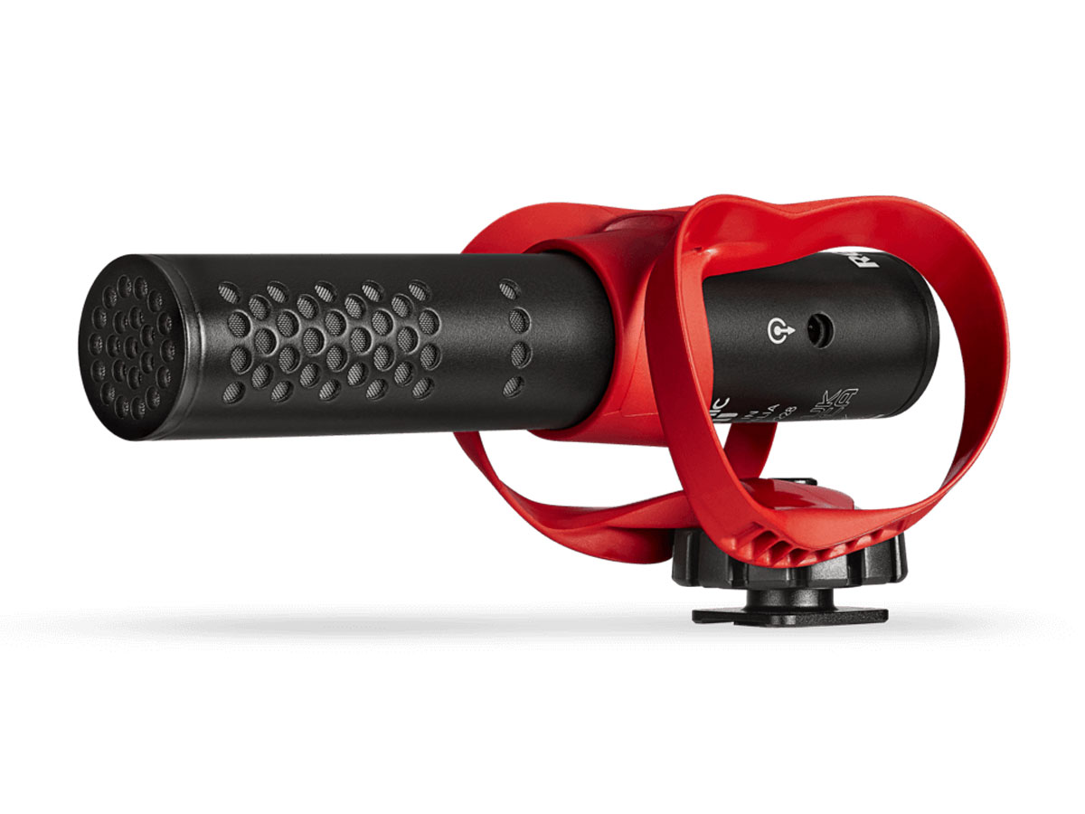 Mikrofon für Kamera RØDE VideoMic GO II HELIX - Frontansicht in Winkel