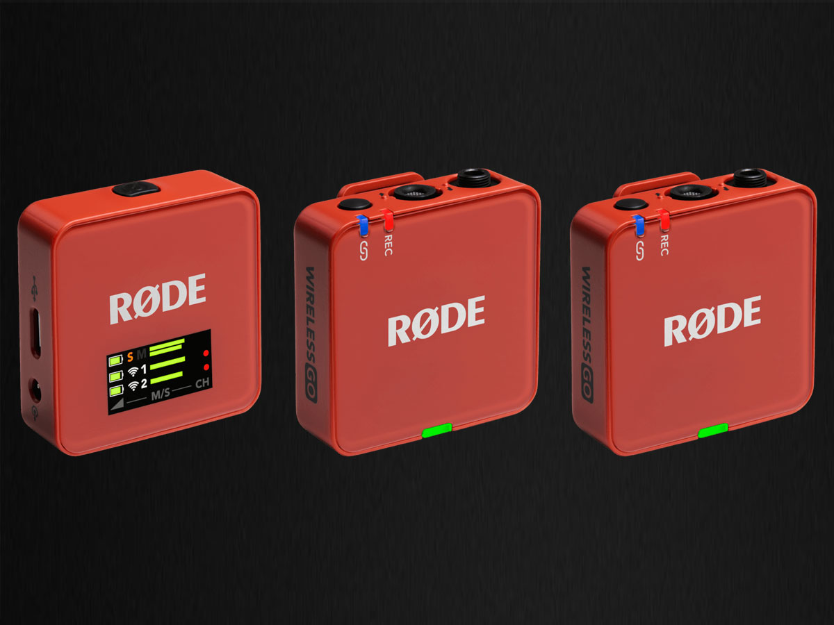 RØDE Wireless GO (Gen 3) Clay - Grafik mit Hintergrund