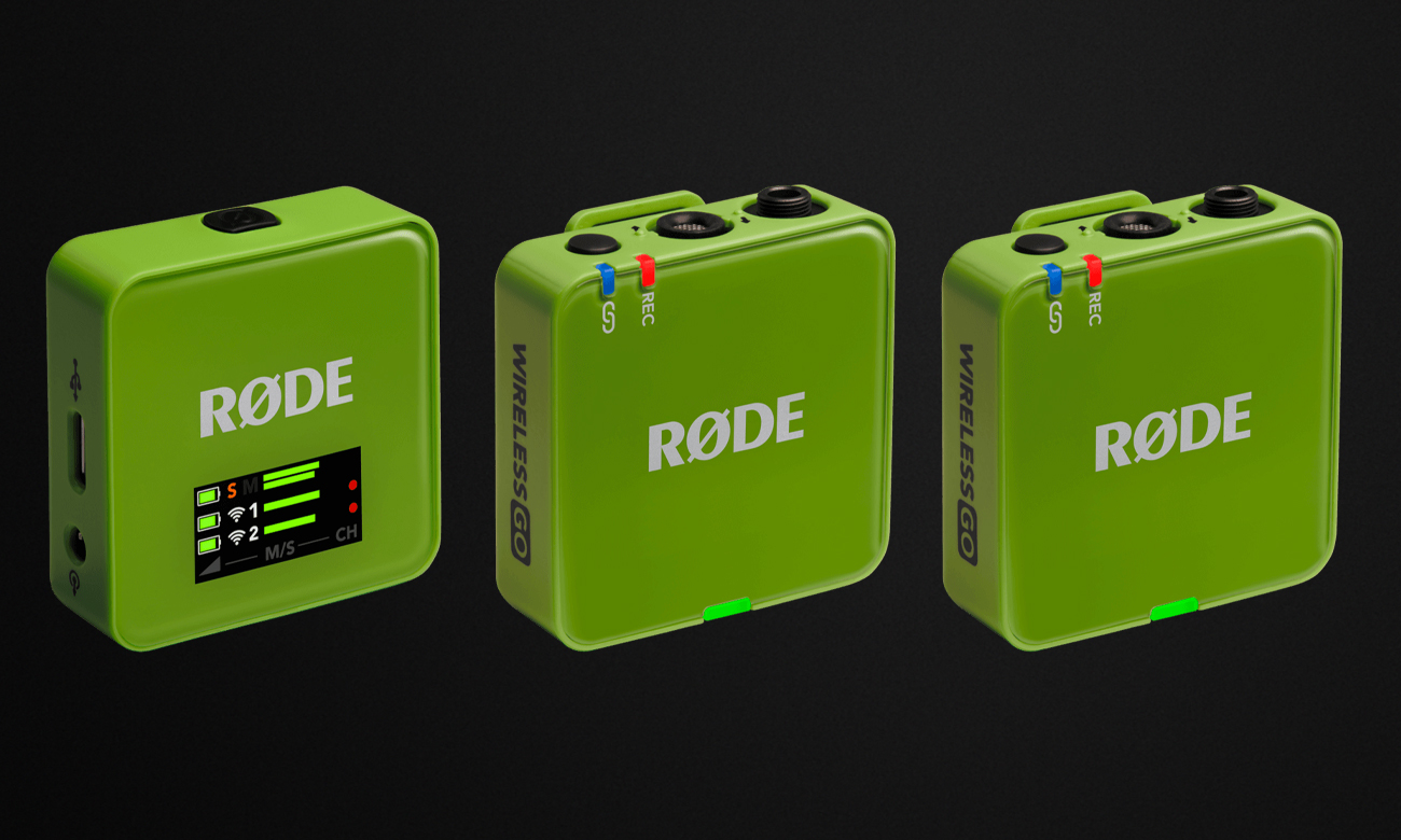 RØDE Wireless GO (Gen 3) Grün - Grafik mit Hintergrund