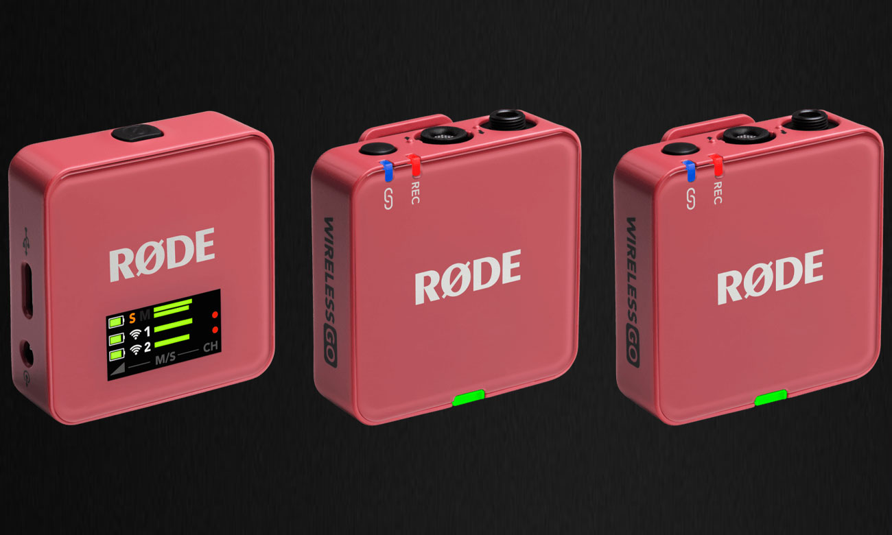 RØDE Wireless GO (Gen 3) Rose - Grafik mit Hintergrund