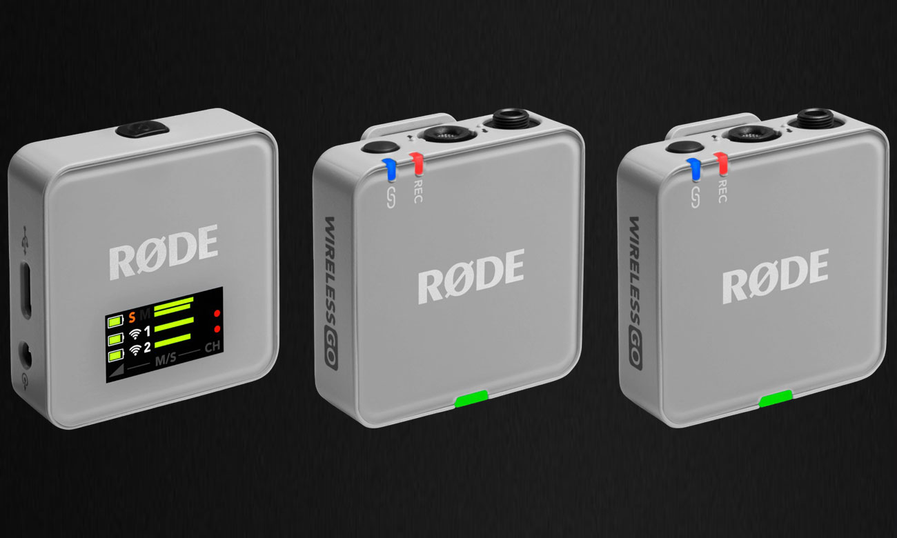 RØDE Wireless GO (Gen 3) Stone - Grafik mit Hintergrund