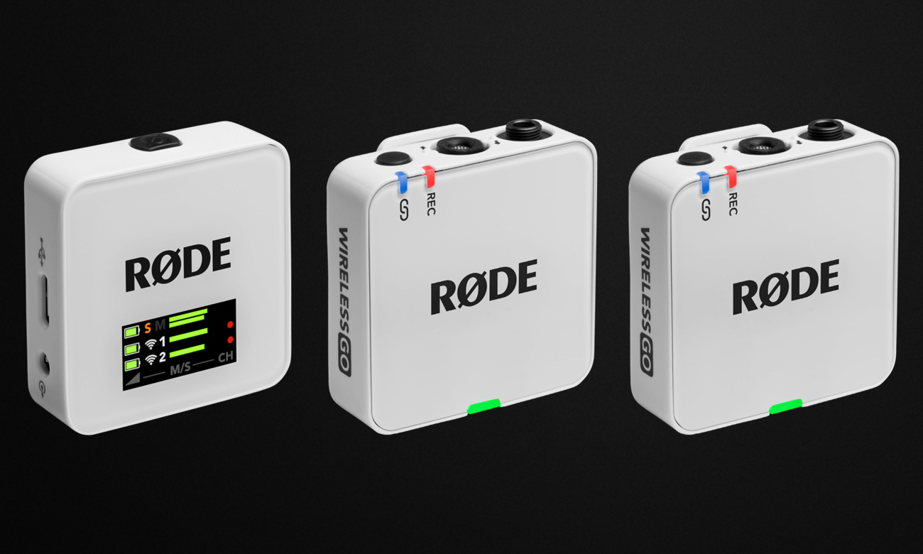 RØDE Wireless GO (Gen 3) Weiß - Grafik mit Hintergrund