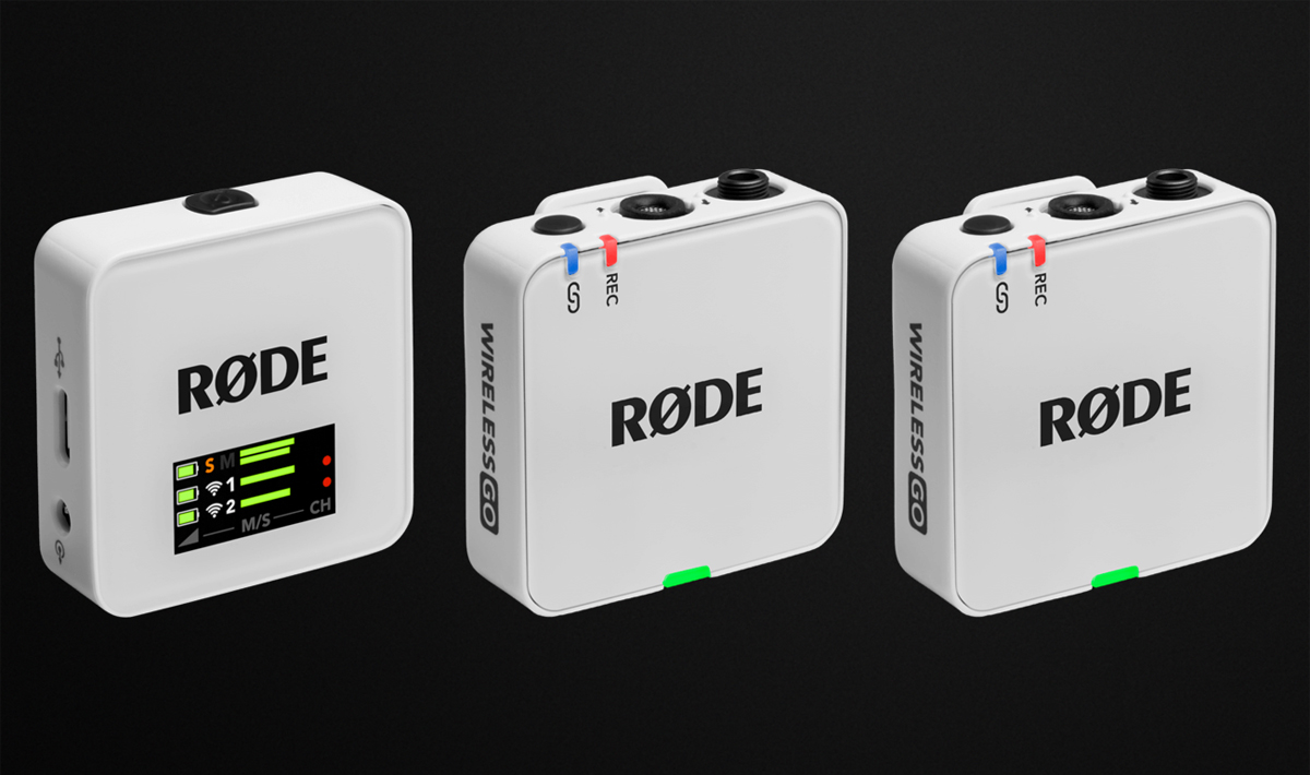 RØDE Wireless GO (Gen 3) Weiß - Grafik mit Hintergrund