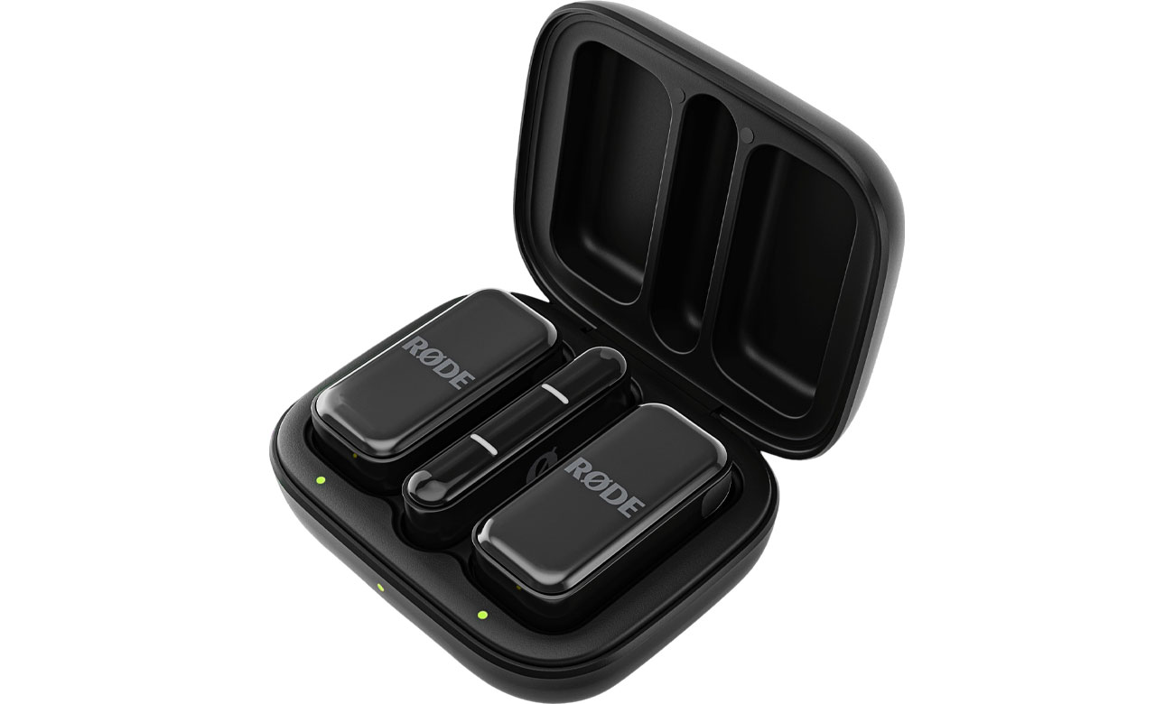 RØDE Wireless Micro Lightning Schwarz - Gesamtansicht aus einem Winkel