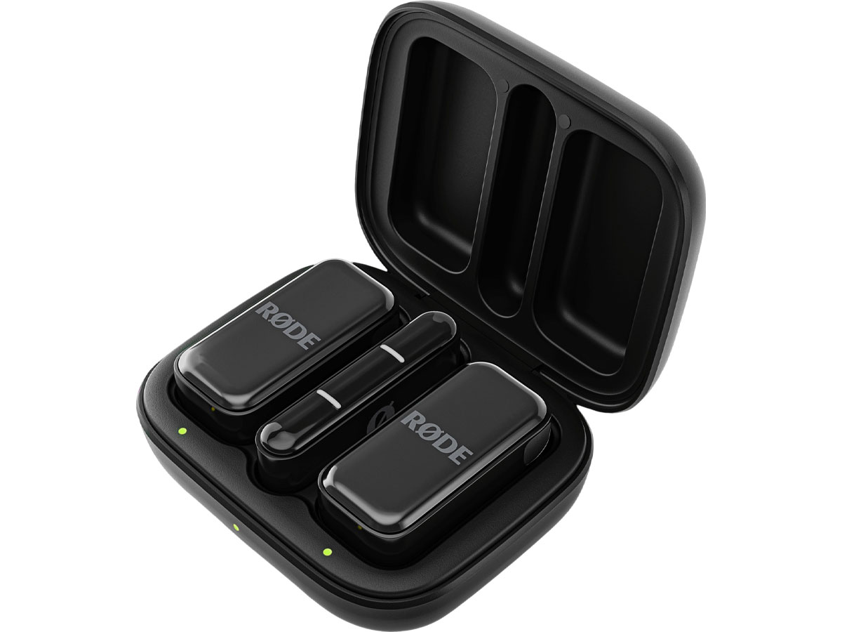 RØDE Wireless Micro Lightning Schwarz - Gesamtansicht aus einem Winkel