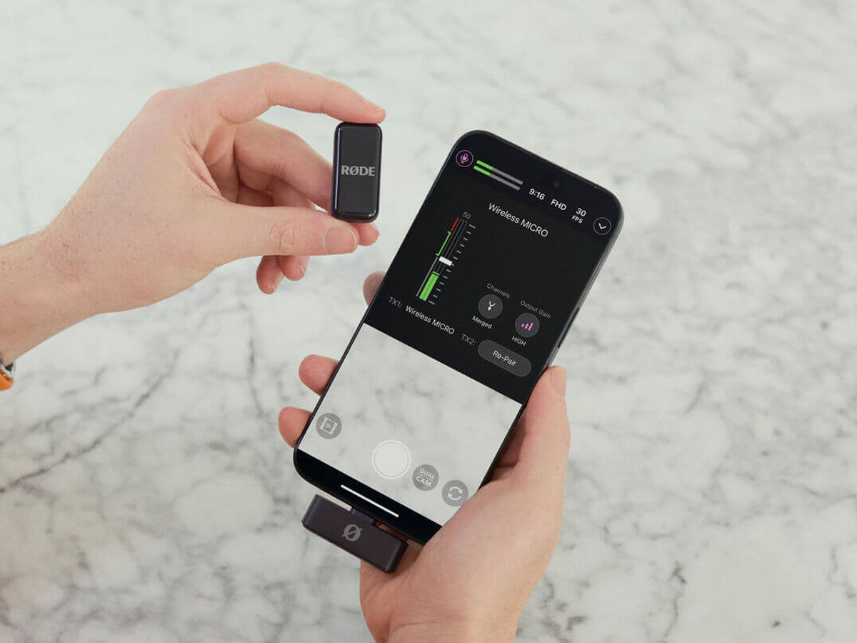 RØDE Wireless Micro Lightning - Lifestyle-Grafik