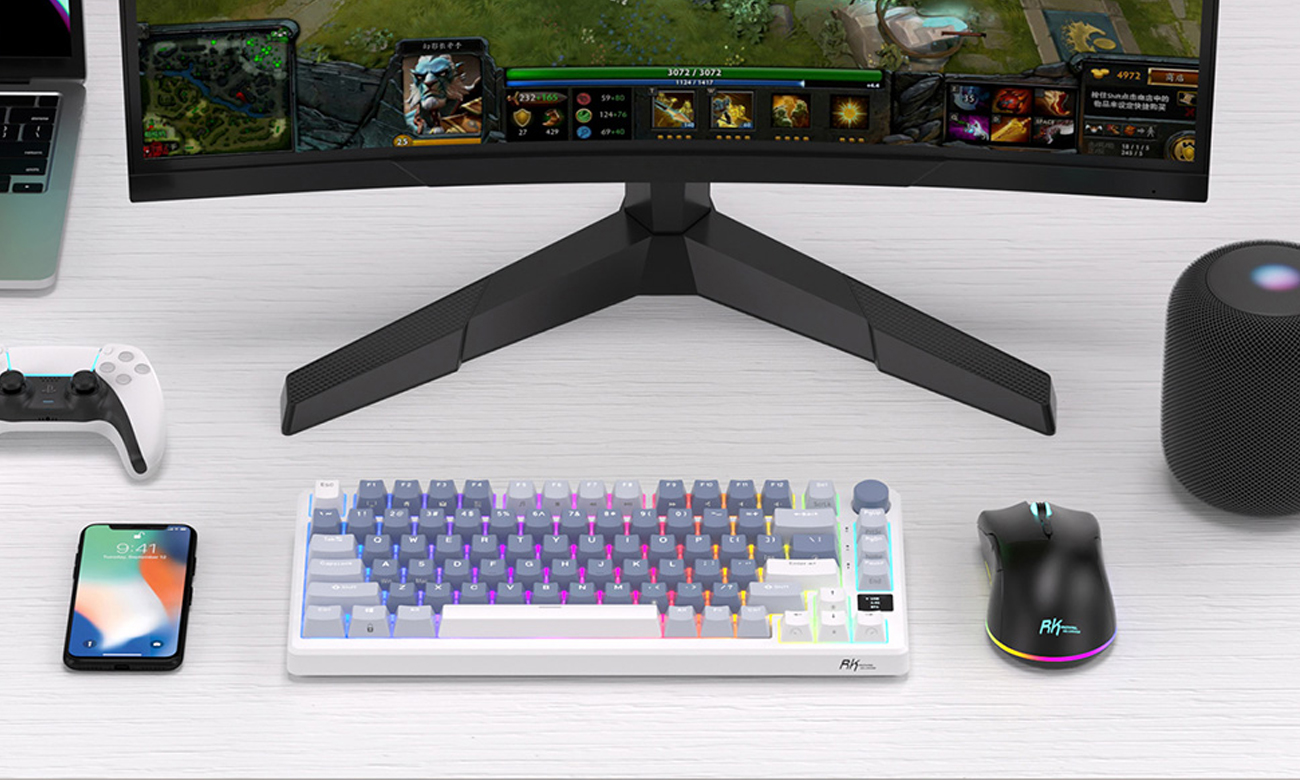 Royal Kludge RKM75 RGB Arbeitsplatz