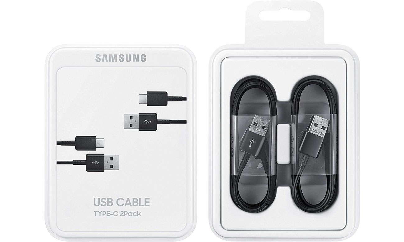 Samsung Kabel Typ-C USB 2.0 1.5m schwarz 2 Stk. EP-DG930MBEGWW