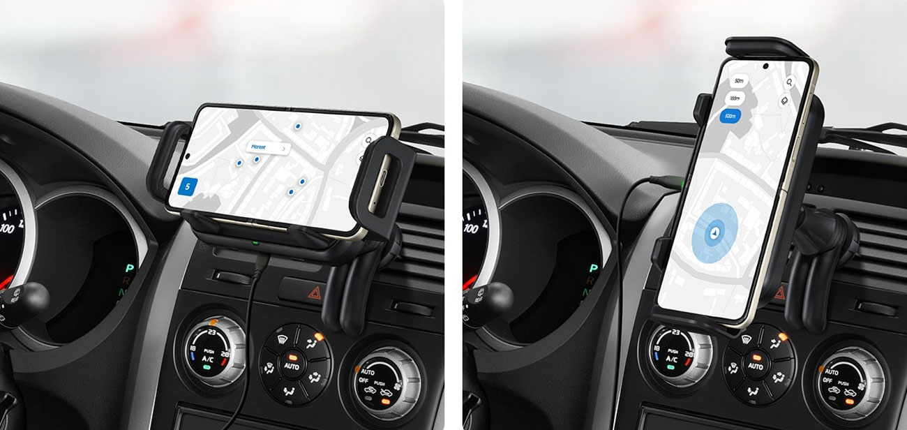 Samsung EP-H5300 Halterung im Lüftungsschlitz