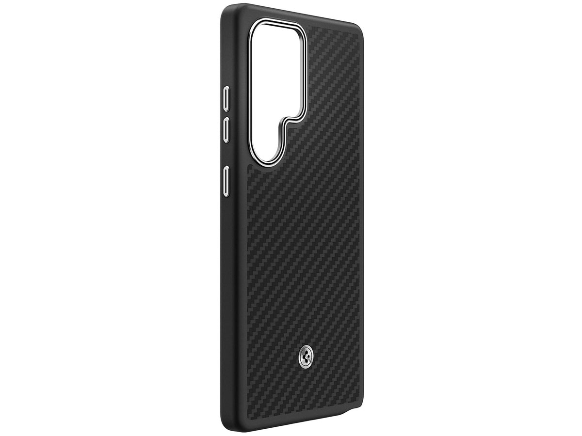 Samsung Enzo Aramid Case für Galaxy S25 Ultra Black Silver