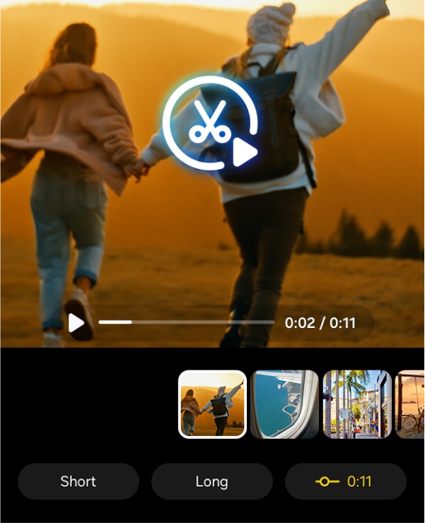 Einfache Erstellung von Reels mit der Funktion Automatischer Zuschnitt