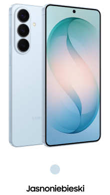 Packshot Galaxy S26 in hellblauer Farbe