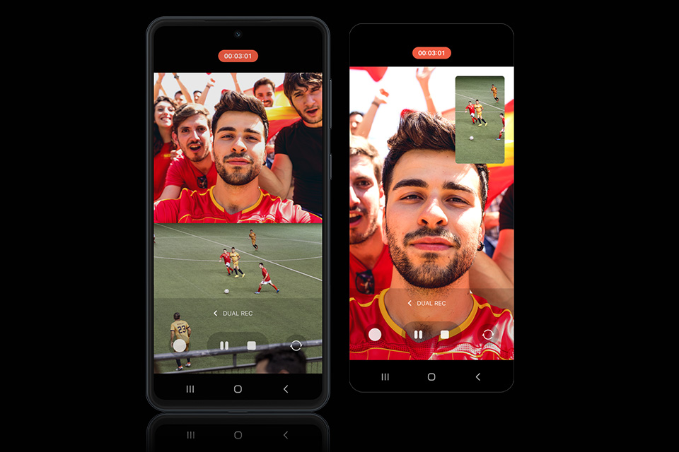 galaxy m55 doppelaufnahme