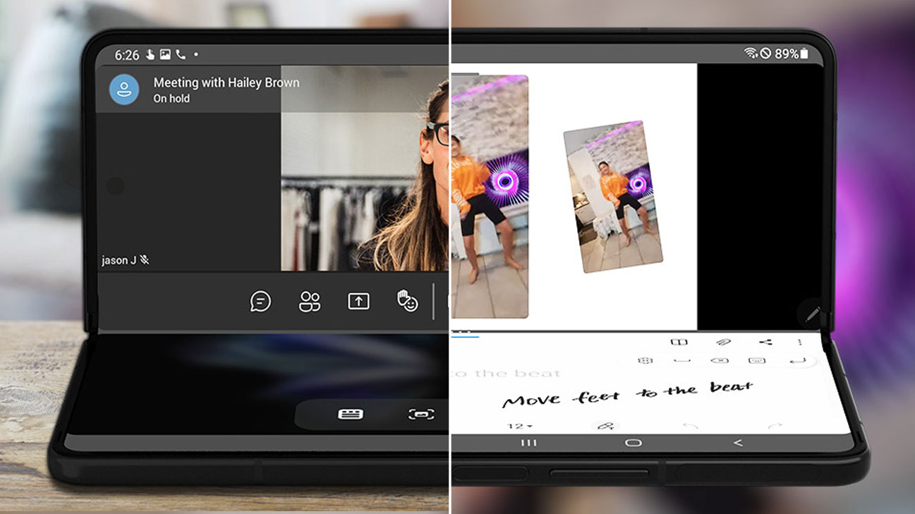 Samsung Galaxy Z Fold4 5G Bildschirmfunktionen