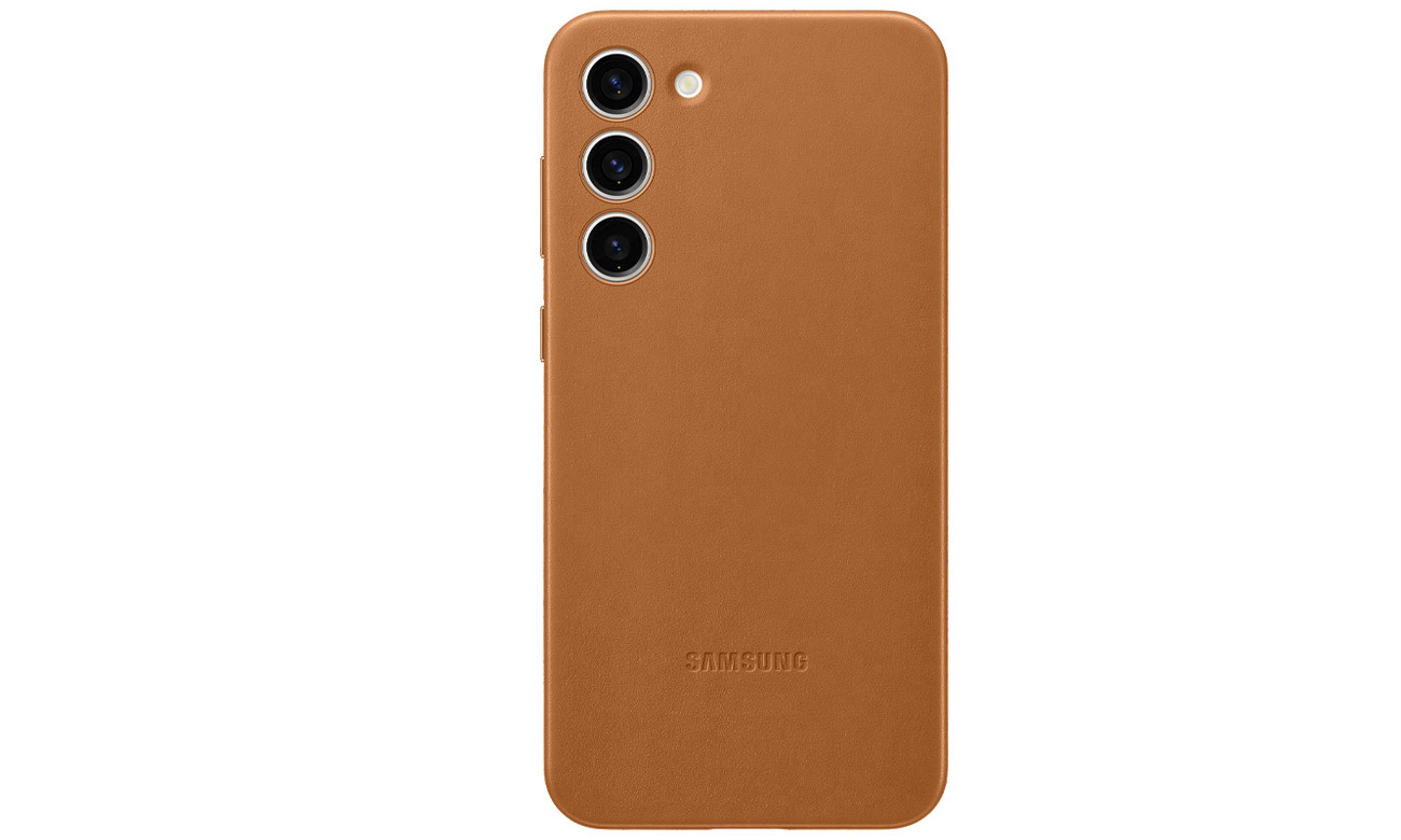 Samsung Leather Case für Galaxy S23+ braun