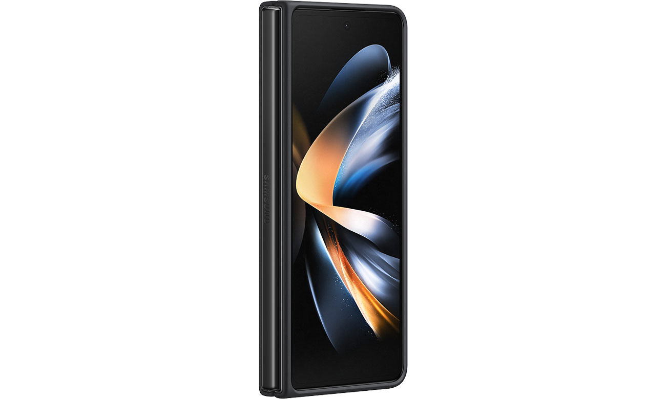 Leather Cover für Galaxy Fold 4 schwarz