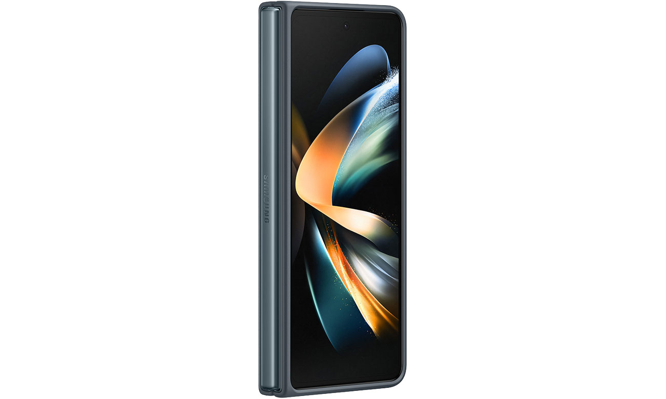 SAMSUNG Leather Cover für Galaxy Fold 4 grau