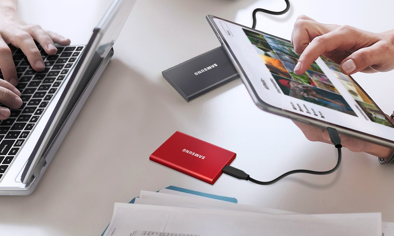 Samsung Portable SSD T7 4 TB USB 3.2 Gen. 2 Grau