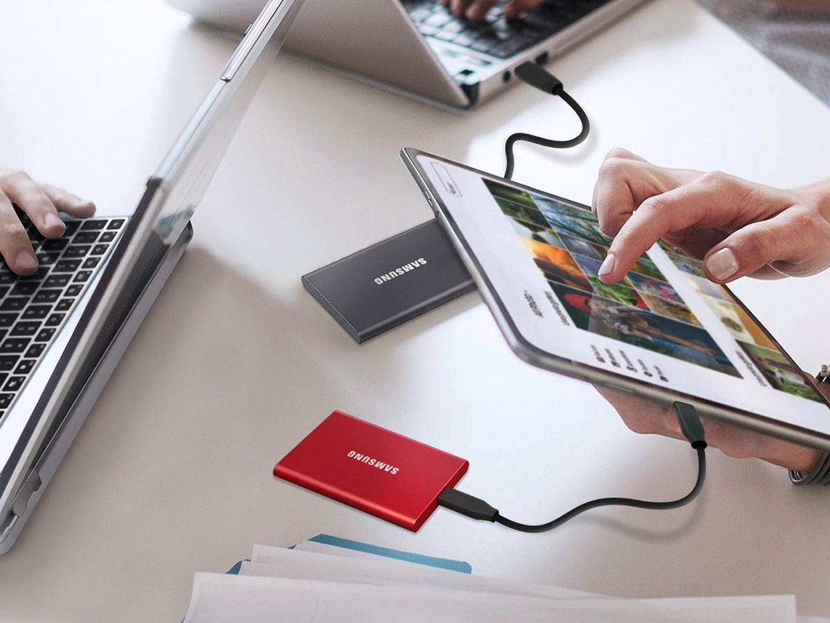 Samsung Portable SSD T7 4 TB USB 3.2 Gen. 2 Grau