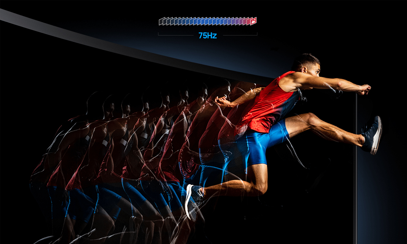 Hohe Bildwiederholrate des Bildschirms