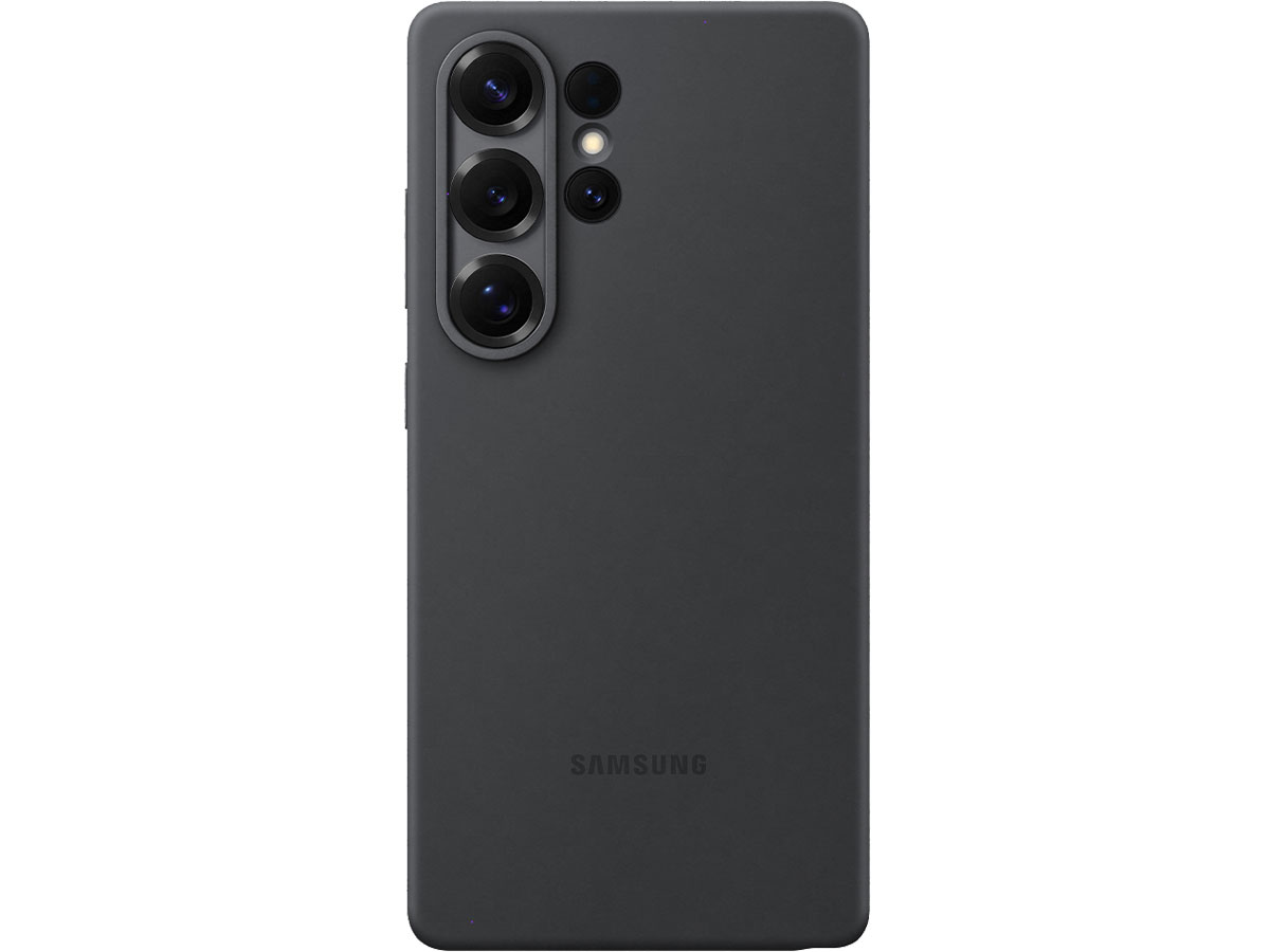 Samsung Silicone Case für Galaxy S25 Ultra Schwarz