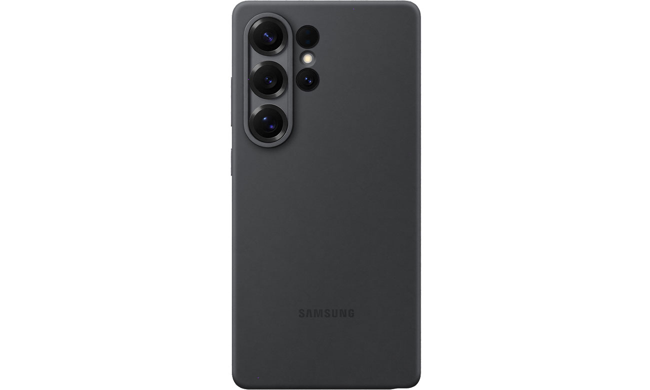 Samsung Silicone Case für Galaxy S25 Ultra Schwarz