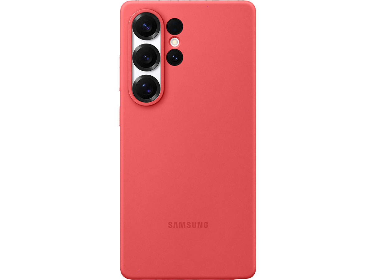 Samsung Silicone Case für Galaxy S25 Ultra Rot