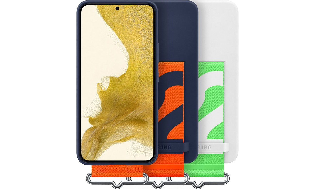 Samsung Silicone Cover mit Band für Galaxy S22