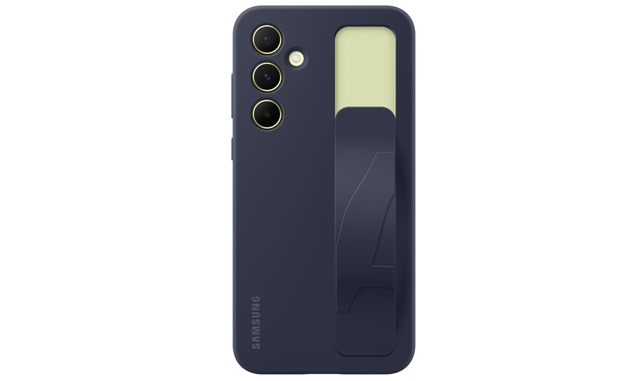 Etui Samsung Standing Grip Case für Galaxy A55 schwarz-blau
