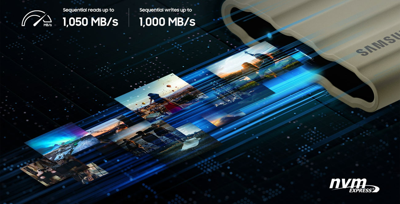 Samsung Shield SSD T7 Shield USB 3.2 Gen. 2 Beige - Unbegrenzte Kreativität