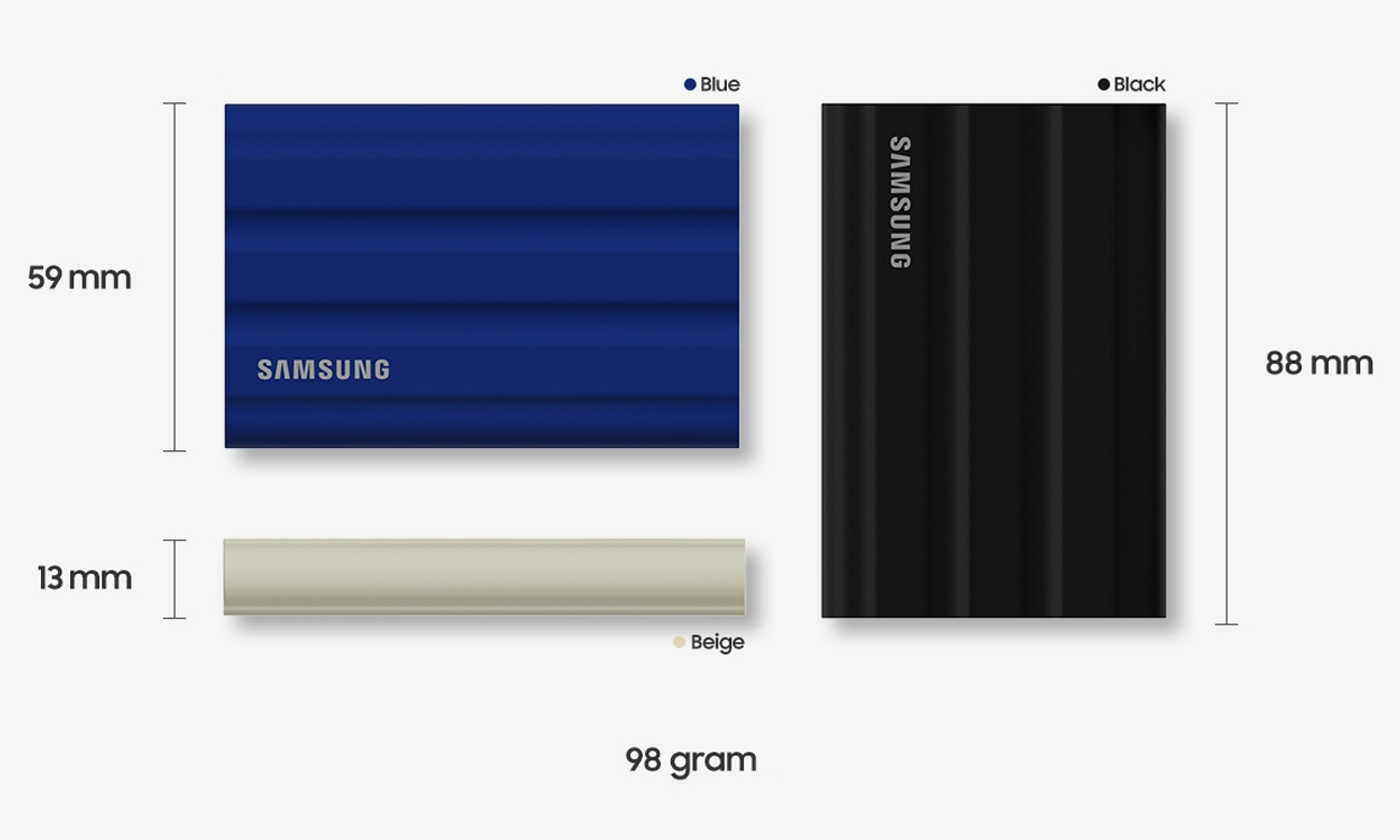 Samsung Shield SSD T7 Shield USB 3.2 Gen. 2 Beige