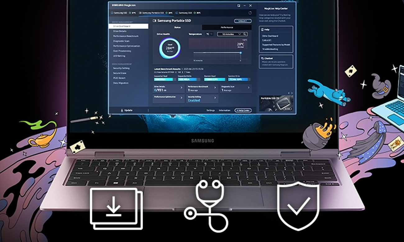 Samsung Portable SSD T5 EVO 2 TB USB 3.2 Gen 1 Typ C