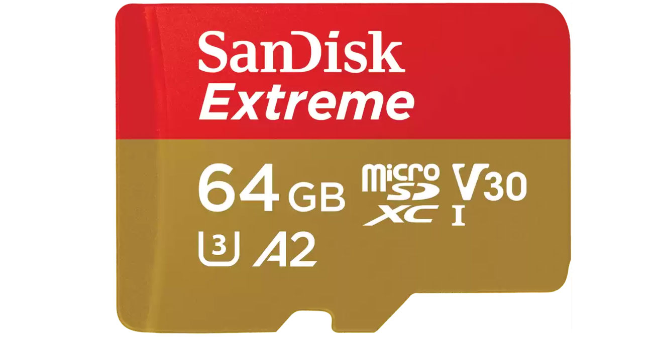 SanDisk 64GB microSDXC Extreme 170MB/s A2 C10 V30 UHS-I U3