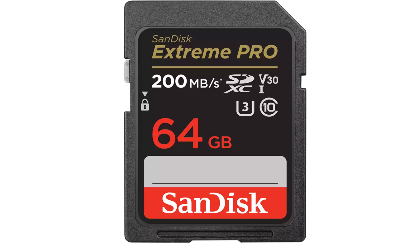 SanDisk 64GB SDXC Extreme PRO 200MB/s A2 C10 V30 UHS-I U3