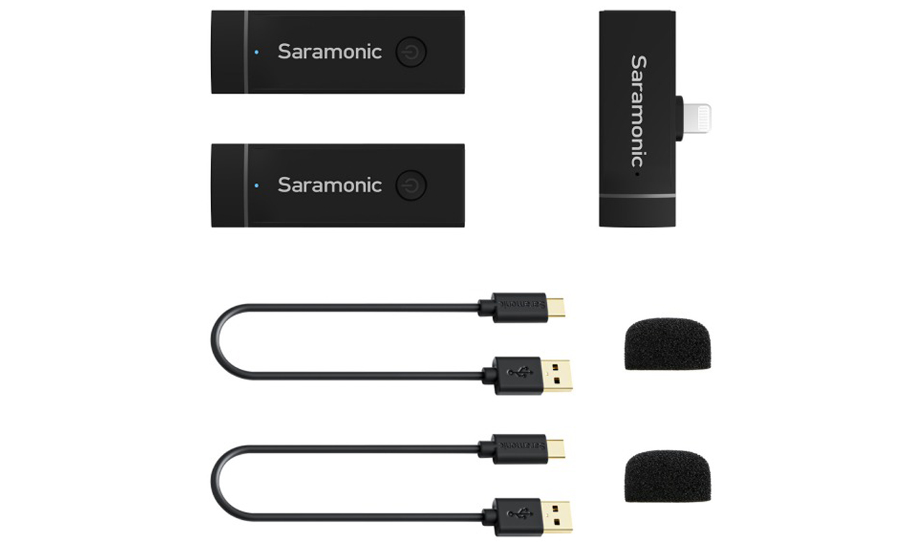 Saramonic Blink Go-D2 Drahtloses Audiotransmission-Set