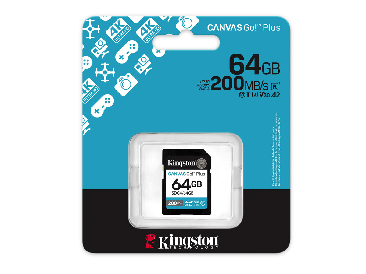 64GB SDXC Canvas Go! Plus Gen4 200MB/s C10 UHS-I U3 V30